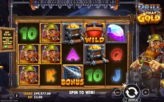 Drill That Gold – Feature in play