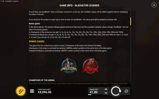 Gladiator Legends – Game rules