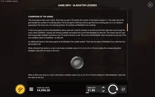 Gladiator Legends – Game rules