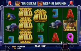 Cash Patrol – Feature in play