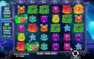 Monster Superlanche – Feature in play
