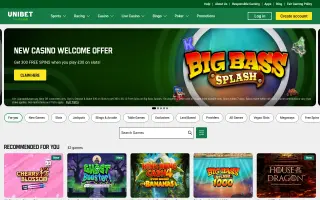 Unibet – Home page