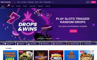 Party Casino – Home page