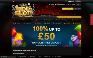 Videoslots – Promotions page