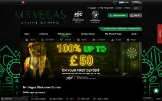 Mr Vegas – Offer terms
