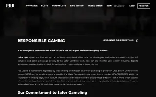 Pub Casino – Safer gambling tools