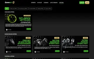 QuinnBet Casino – Promotions page