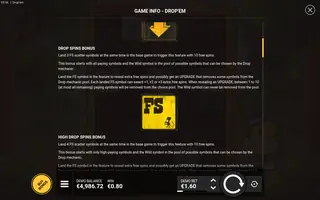 Drop ‘Em – Game rules