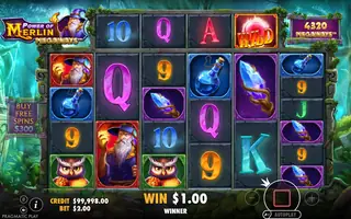 Power of Merlin Megaways – Winning spin