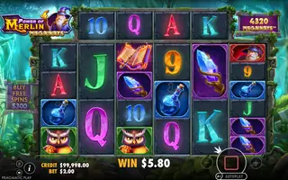 Power of Merlin Megaways – Winning spin