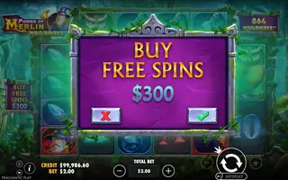 Power of Merlin Megaways – Bonus buy