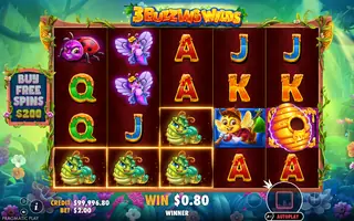 3 Buzzing Wilds – Winning spin