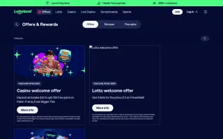 Lottoland Casino – Promotions page
