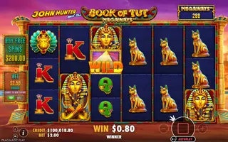 John Hunter and the Book of Tut Megaways – Winning spin