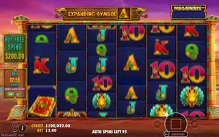 John Hunter and the Book of Tut Megaways – Feature in play