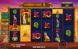 John Hunter and the Book of Tut Megaways – Feature in play