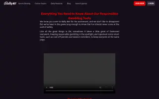 Bally Bet Casino – Safer gambling tools