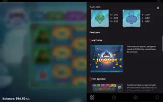 Big Bite – Paytable