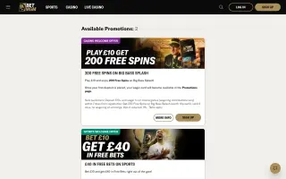 BetMGM Casino – Promotions page
