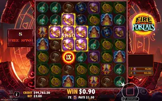 Fire Portals – Winning spin