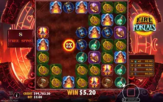Fire Portals – Winning spin
