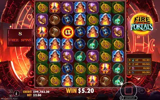 Fire Portals – Winning spin