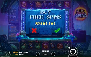 Fire Portals – Bonus buy