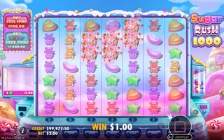 Sugar Rush 1000 – Winning spin