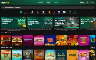 Bet365 Casino – Home page
