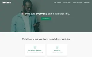 Bet365 Casino – Safer gambling tools