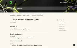 Midnite – Offer terms