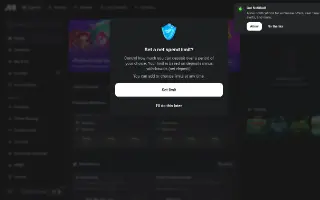 Midnite – Safer gambling tools (logged in)