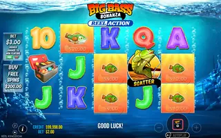 Big Bass Bonanza: Reel Action – Feature in play