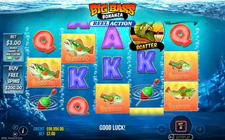 Big Bass Bonanza: Reel Action – Feature in play