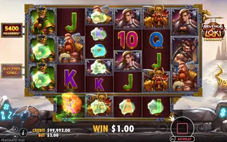 Revenge of Loki Megaways – Feature in play