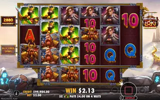 Revenge of Loki Megaways – Feature in play