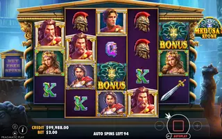 Medusa’s Stone – Feature in play