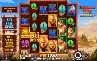 Buffalo King Untamed Megaways – Winning spin