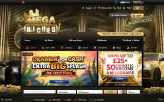 Mega Riches – Home page