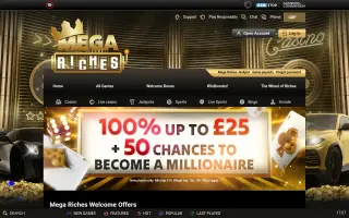 Mega Riches – Offer terms