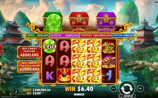 Chests of Cai Shen – Feature in play
