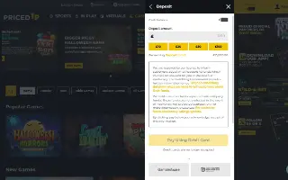 PricedUp Bet – Cashier (logged in)