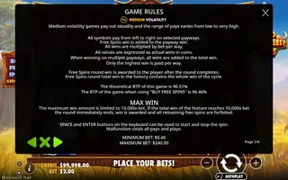 Wild Wildebeest Wins – Game rules