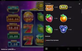 Power Vault – Paytable
