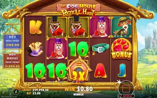 The Dog House Royal Hunt – Winning spin