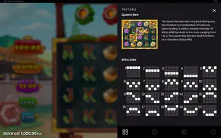 Wild Swarm Triple Hive – Paytable