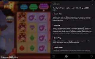 Fire Pig Push Ways – Game rules